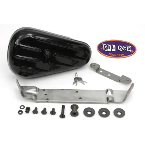 PartzBiz HD: 3448733-FL Black Rigid Tool Box Mount Mounting Kit Harley Panhead Hardtail Hydra Glide PartzBiz HD: 3448733-FL Black Rigid Tool Box Mount Mounting Kit Harley Panhead Hardtail Hydra Glide