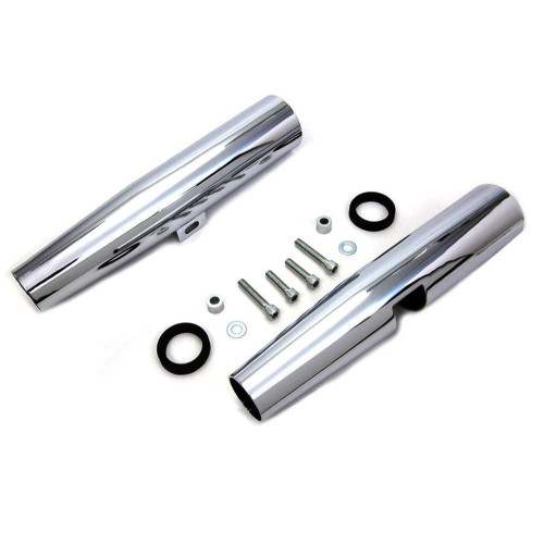 PartzBiz HD: 3447498-Chrome 39 มม.ด้านหน้าท่อส้อมครอบคลุม Shrouds Harley 86-03 Sportster 883 & 1200 PartzBiz HD: 3447498-Chrome 39 มม.ด้านหน้าท่อส้อมครอบคลุม Shrouds Harley 86-03 Sportster 883 & 1200