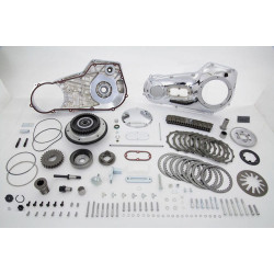 PartzBiz HD 43-1000 - Chrome Complete Inner Outer Primary Drive Clutch Kit Package Harley Softail PartzBiz HD 43-1000 - Chrome Complete Inner Outer Primary Drive Clutch Kit Package Harley Softail