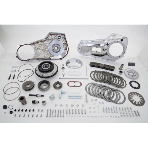 PartzBiz HD: 3447873-Chrome Complete Inner Outer Primary Drive Clutch Kit Package Harley Softail PartzBiz HD: 3447873-Chrome Complete Inner Outer Primary Drive Clutch Kit Package Harley Softail
