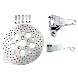 PartzBiz HD 22-0366 - คาลิเปอร์ 4 ลูกสูบหลังโครเมียม 11.5‚” ชุดโรเตอร์ Harley Ironhead Sportster Rigid XL PartzBiz HD 22-0366 - คาลิเปอร์ 4 ลูกสูบหลังโครเมียม 11.5‚” ชุดโรเตอร์ Harley Ironhead Sportster Rigid XL