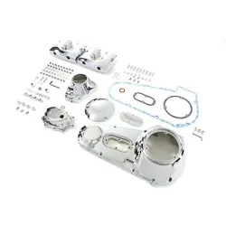 PartzBiz HD 43-0506 - Chrome Shovelhead Dress Up Kit Rocker Primary Cam Cover Harley Shovel FL FLH PartzBiz HD 43-0506 - Chrome Shovelhead Dress Up Kit Rocker Primary Cam Cover Harley Shovel FL FLH