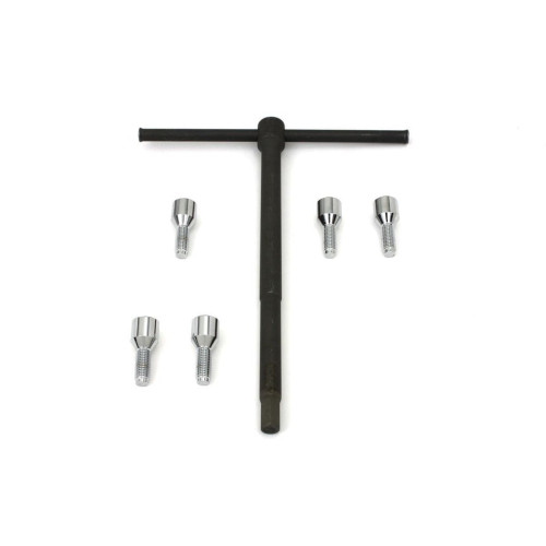 PartzBiz HD: 3446347-Chrome Wheel Hub Lug Bolt Set Wrench Tool Harley 36-76 Star Hub Panhead Servi Fl