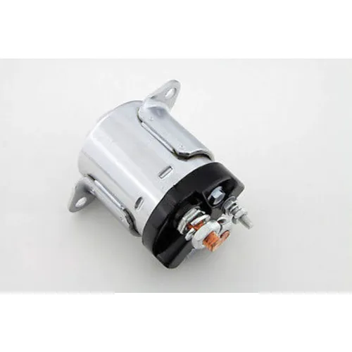 PartzBiz HD: 3441975-Accel Chrome 5 สตาร์ทเตอร์แบบปิดผนึกความเร็วห้าระดับโซลินอยด์ Harley Shovelhead EVO Big Twin