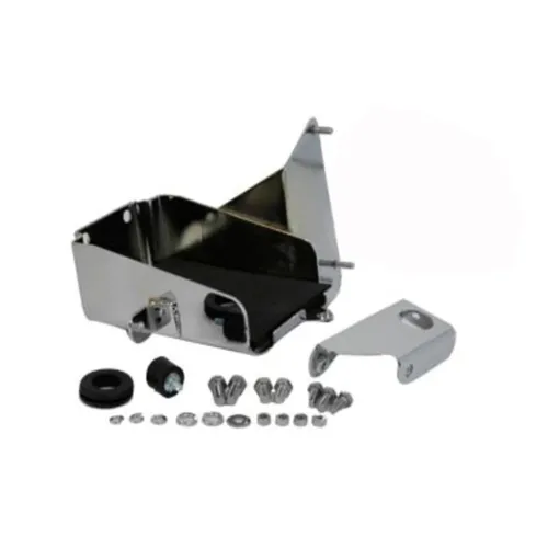 PartzBiz HD: 3444151-Battery Box Carrier Mount Chrome Iso Rubber XLH Electric Start Ironhead Harley PartzBiz HD: 3444151-Battery Box Carrier Mount Chrome Iso Rubber XLH Electric Start Ironhead Harley