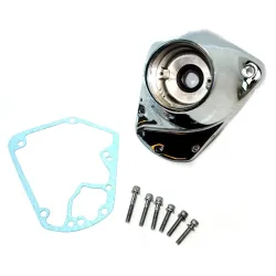 PartzBiz HD 10-0111 - ชุดครอบเกียร์กรวยจมูก Chrome Cam Bolts Harley Shovelhead Evolution Big Twin PartzBiz HD 10-0111 - ชุดครอบเกียร์กรวยจมูก Chrome Cam Bolts Harley Shovelhead Evolution Big Twin