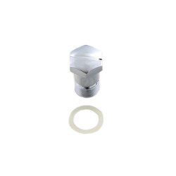 PartzBiz HD 7401-2 - Chrome Tach TACHOMETER Drive Block Off ปลั๊กและปะเก็น Harley Ironhead Sportster PartzBiz HD 7401-2 - Chrome Tach TACHOMETER Drive Block Off ปลั๊กและปะเก็น Harley Ironhead Sportster