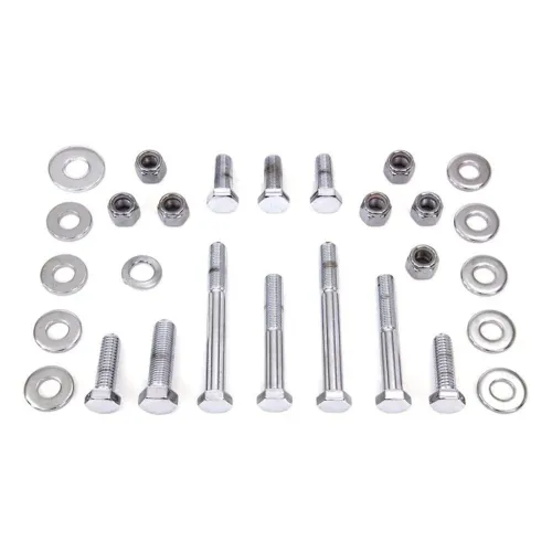PartzBiz HD: 3446331-Chrome Upper และ Lower เครื่องยนต์ ฮาร์ดแวร์ยึดมอเตอร์ Bolt Set Softail Harley FXST PartzBiz HD: 3446331-Chrome Upper และ Lower เครื่องยนต์ ฮาร์ดแวร์ยึดมอเตอร์ Bolt Set Softail Harley FXST