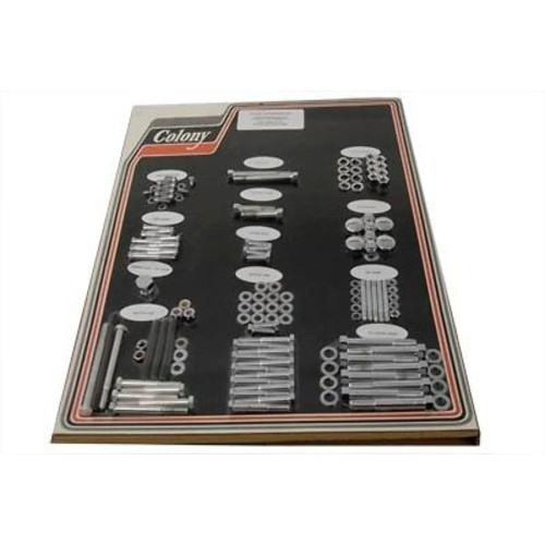 PartzBiz HD: 3449293-Colony Stock ฮาร์ดแวร์เครื่องยนต์ครบชุด Bolt Chrome Set Kit Harley Ironhead XLCH PartzBiz HD: 3449293-Colony Stock ฮาร์ดแวร์เครื่องยนต์ครบชุด Bolt Chrome Set Kit Harley Ironhead XLCH