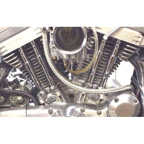 PartzBiz HD: 3447091-ชุดครอบท่อกระทุ้งแบบยุบได้ Chrome Quad Type Kit Harley Sportster XL