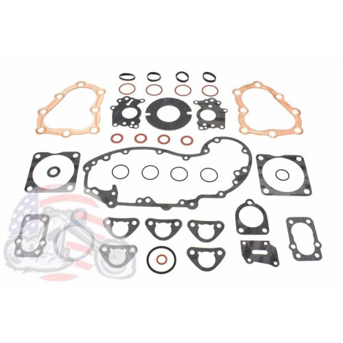 PartzBiz HD: 3449092-Gary Bang 45 Flathead Side Valve Harley Servi WLA Engine ชุดปะเก็นชุดสมบูรณ์