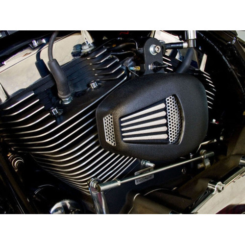 PartzBiz HD: 3457527-ชุดทำความเย็นฝาสูบเครื่องยนต์ Jims Forceflow สีดำ Harley Softail Dyna Touring