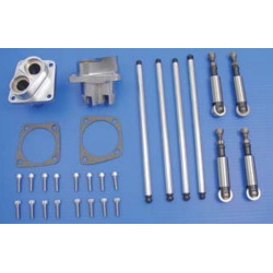 PartzBiz HD 11-0597 - Solid Conversion สังกะสี Tappet Lifter Block Pushrod ปะเก็นชุด Harley Panhead Pan