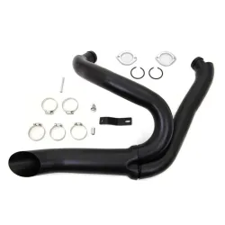 PartzBiz HD 30-0769 - Black Wyatt Gatling 2 เป็น 1 Exhaust Lake Pipe Header Kit Harley Chopper 18mm O2 PartzBiz HD 30-0769 - Black Wyatt Gatling 2 เป็น 1 Exhaust Lake Pipe Header Kit Harley Chopper 18mm O2