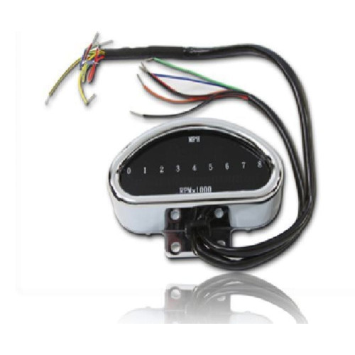 PartzBiz HD: 3448462-Electronic Digital LED Speedometer Speedo Tachometer Indicator Harley Chopper XL