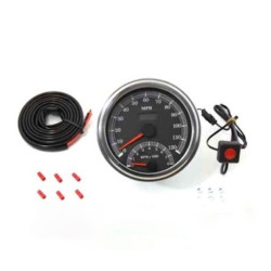 PartzBiz HD 39-0730 - V-Twin Speedometer Tachometer Combo Harley Softail Shovelhead Custom Bobber Chop PartzBiz HD 39-0730 - V-Twin Speedometer Tachometer Combo Harley Softail Shovelhead Custom Bobber Chop