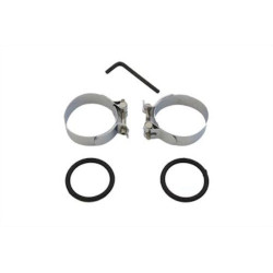 PartzBiz HD 35-0408 - Chrome Intake Manifold Seal Clamp ชุดชุด Harley Panhead Ironhead Sportster