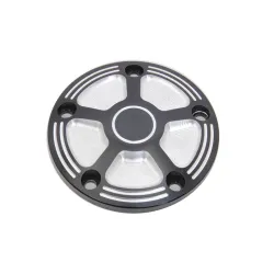 PartzBiz HD 42-1546 - Black Contrast Cut 5-Hole Nose Cone Cover Harley Softail Dyna Touring Twin-Cam PartzBiz HD 42-1546 - Black Contrast Cut 5-Hole Nose Cone Cover Harley Softail Dyna Touring Twin-Cam