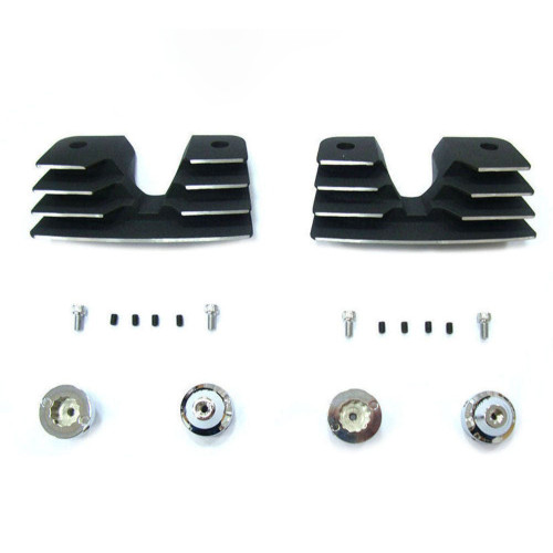 PartzBiz HD: 3457212-V-Twin Wrinkle Black Finned Spark Plug Head Bolt Covers Harley Twin Cam 99-16 PartzBiz HD: 3457212-V-Twin Wrinkle Black Finned Spark Plug Head Bolt Covers Harley Twin Cam 99-16