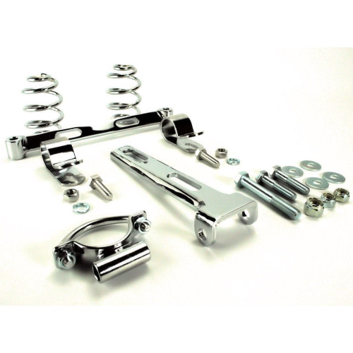 PartzBiz HD: 3459709-V-Twin Solo Rigid Chopper Bobber Seat Mounting Kit Harley Bolt On Custom Chrome PartzBiz HD: 3459709-V-Twin Solo Rigid Chopper Bobber Seat Mounting Kit Harley Bolt On Custom Chrome