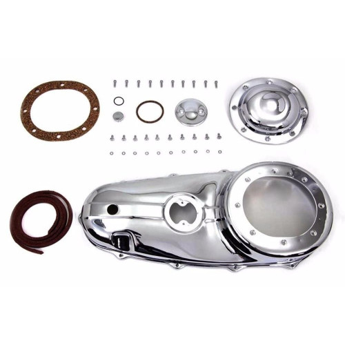 PartzBiz HD: 3452940-Replica Outer Primary Cover Chrome Kit Gasket Derby 1955-1964 Harley Panhead FL PartzBiz HD: 3452940-Replica Outer Primary Cover Chrome Kit Gasket Derby 1955-1964 Harley Panhead FL