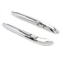 PartzBiz HD 30-3384 - 3‚” ชุดท่อไอเสีย Chrome Slip-On Turn Out 1995-2016 Harley Touring Bagger PartzBiz HD 30-3384 - 3‚” ชุดท่อไอเสีย Chrome Slip-On Turn Out 1995-2016 Harley Touring Bagger