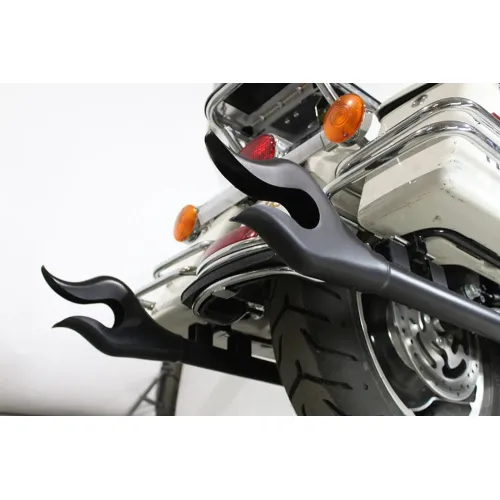 PartzBiz HD: 3475033-36” Black Flame Fishtail Straight Exhaust Mufflers Pipes Harley Touring 95-16 PartzBiz HD: 3475033-36” Black Flame Fishtail Straight Exhaust Mufflers Pipes Harley Touring 95-16
