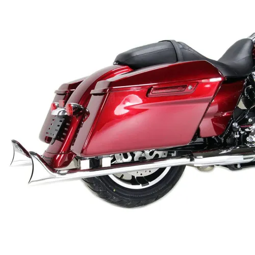 PartzBiz HD: 3448012-Chrome Fishtail 33‚” ท่อเก็บเสียงสลิปออน Harley 17-20 Touring Bagger PartzBiz HD: 3448012-Chrome Fishtail 33‚” ท่อเก็บเสียงสลิปออน Harley 17-20 Touring Bagger