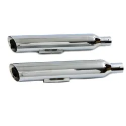 PartzBiz HD 30-2040 - Radii Chrome Slip-On Slash ตัดท่อไอเสียท่อไอเสีย 1995-2005 Harley Dyna FXD