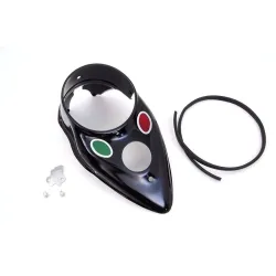 PartzBiz HD 39-0863 - Black Cateye Speedometer Gas Tank Dash Panel Cover Harley WL Knucklehead 45ci PartzBiz HD 39-0863 - Black Cateye Speedometer Gas Tank Dash Panel Cover Harley WL Knucklehead 45ci