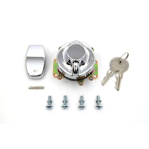 PartzBiz HD: 3447605-Chrome 6-Post Fat Bob Gas Tank Dash Ignition Switch Key Lock Harley Shovelhead PartzBiz HD: 3447605-Chrome 6-Post Fat Bob Gas Tank Dash Ignition Switch Key Lock Harley Shovelhead