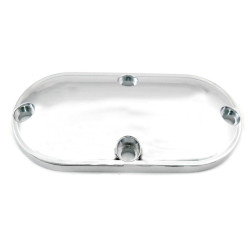 PartzBiz HD 42-0188 - V-Twin Chrome Smooth Inspection Cover Primary 1999+ Harley Touring Dyna
