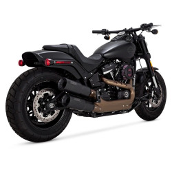 PartzBiz HD 46547 - Vance & Hines Hi Output Slip On Mufflers Exhaust Harley Softail Fat Bob M8