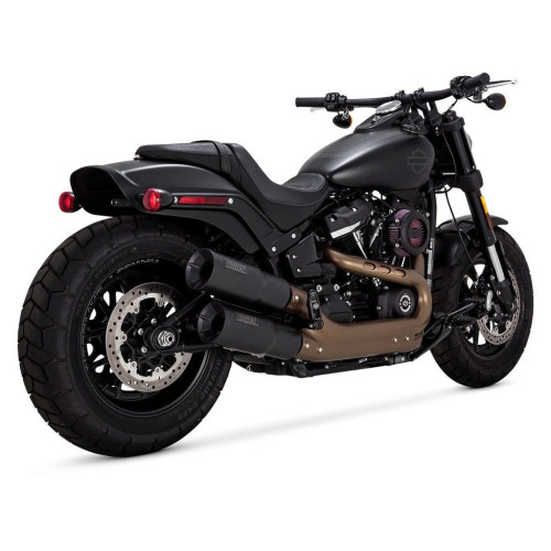 PartzBiz HD: 3459490-Vance & Hines Hi Output Black Slip On Mufflers Exhaust Harley Softail Fat Bob M8 PartzBiz HD: 3459490-Vance & Hines Hi Output Black Slip On Mufflers Exhaust Harley Softail Fat Bob M8
