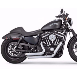 PartzBiz HD 17219 - Vance & Hines Chrome Staggered Short Shots Exhaust Pipes 04-13 Harley Sportster PartzBiz HD 17219 - Vance & Hines Chrome Staggered Short Shots Exhaust Pipes 04-13 Harley Sportster