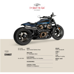 PartzBiz HD EP-251055-NC - Sportster S 2023 -  Apex Brushed Stainless - Streetfighter Blank
